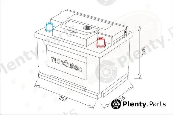 rutecGmbH RNU045RKT — Starter Battery EU TOP-9-Programm mit VAG