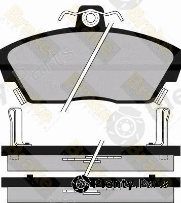 Brake ENGINEERING PA539 — Brake Pad Set, disc brake
