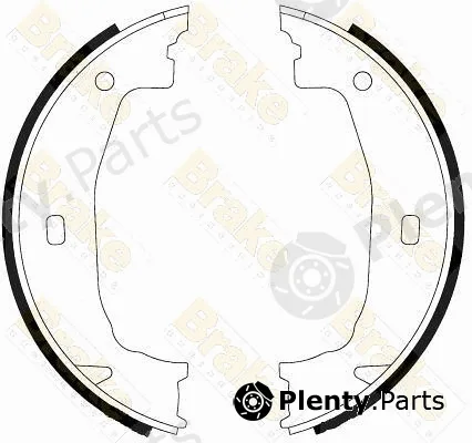 Brake ENGINEERING SH2555 — Brake Shoe Set, parking brake