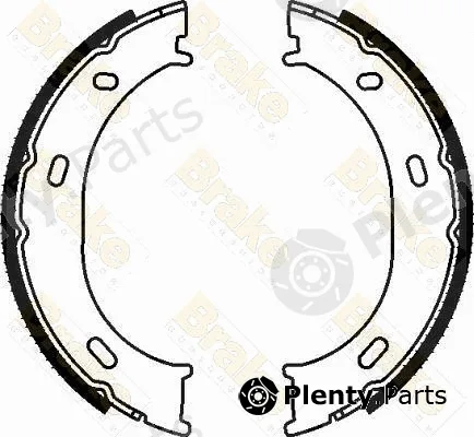 Brake ENGINEERING SH2580 — Brake Shoe Set, parking brake