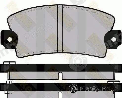 Brake ENGINEERING PA228 — Brake Pad Set, disc brake