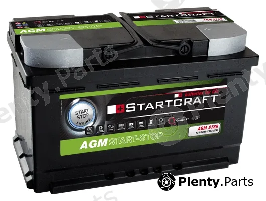 Startcraft AGMST80 — Starter Battery AGM START STOP