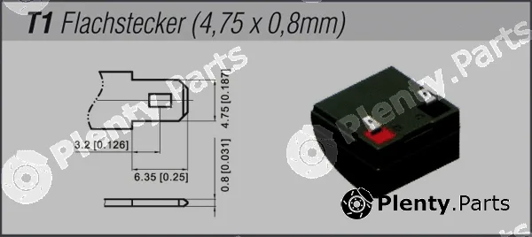 Startcraft GB6-60 — Brake Master Cylinder Gerätebatterie 6V Standard Anwendungen