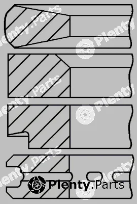 Goetze Engine 08-143500-00DR — Piston Ring Kit