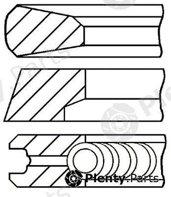 Goetze Engine 08-434400-00 — Piston Ring Kit