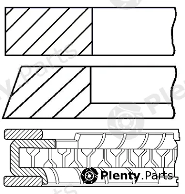 Goetze Engine 08-450000-10 — Piston Ring Kit