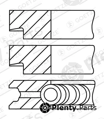 Goetze Engine 08-121700-10 — Piston Ring Kit