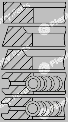 Goetze Engine 08-245900-10 — Piston Ring Kit
