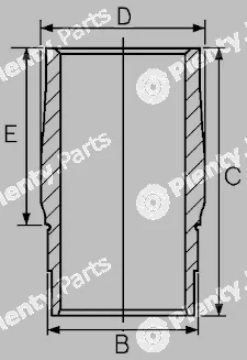 Goetze Engine 14-740060-00 — Cylinder Sleeve