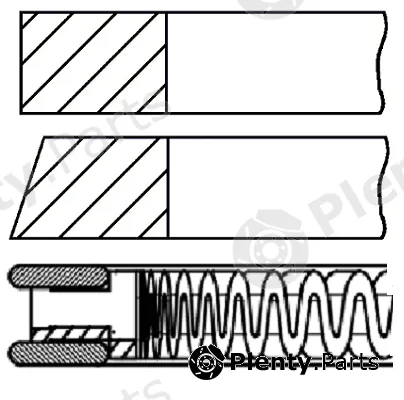 Goetze Engine 08-436907-00 — Piston Ring Kit