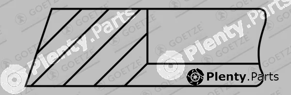 Goetze Engine 3.16mm005IFUNTPKV1 — Piston Ring