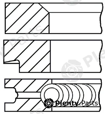 Goetze Engine 08-700800-00 — Piston Ring Kit