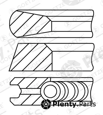 Goetze Engine 08-784821-10 — Piston Ring Kit