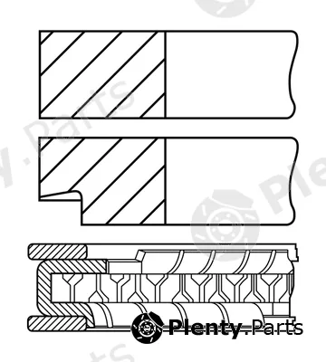 Goetze Engine 08-452200-00 — Piston Ring Kit