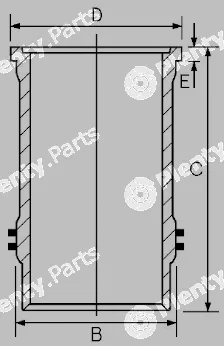 Goetze Engine 15-600020-00 — Cylinder Sleeve