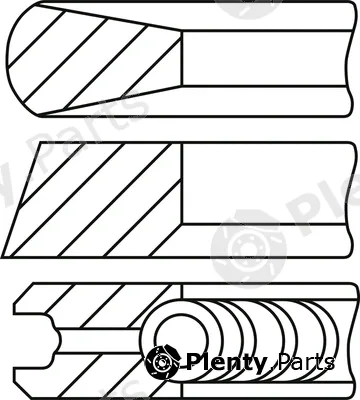 Goetze Engine 08-449807-00 — Piston Ring Kit LKZ-Ring®