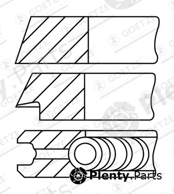 Goetze Engine 08-109400-30 — Piston Ring Kit