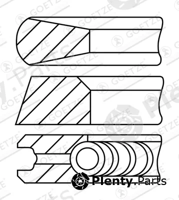 Goetze Engine 08-335900-10 — Piston Ring Kit