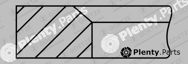 Goetze Engine 1.6mm001IFCKPIKA — Piston Ring