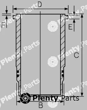 Goetze Engine 14-400510-00 — Cylinder Sleeve