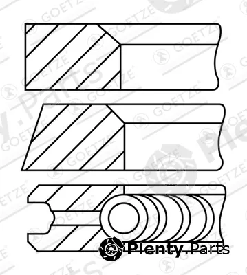 Goetze Engine 08-322400-10 — Piston Ring Kit