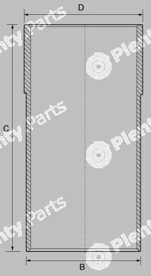 Goetze Engine 14-710020-00 — Cylinder Sleeve