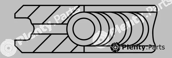 Goetze Engine 3.5mm231LKZGDCPG13 — Piston Ring Goetze Diamond Coated® LKZ-Ring®