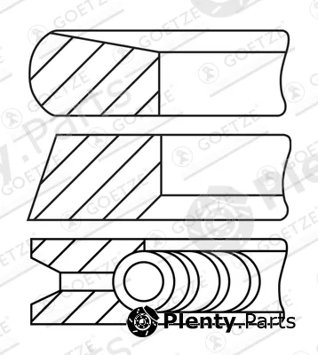 Goetze Engine 08-137500-30 — Piston Ring Kit