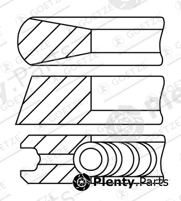 Goetze Engine 08-438800-10 — Piston Ring Kit