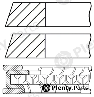 Goetze Engine 08-427600-00 — Piston Ring Kit