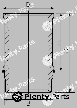 Goetze Engine 14-635060-00 — Cylinder Sleeve