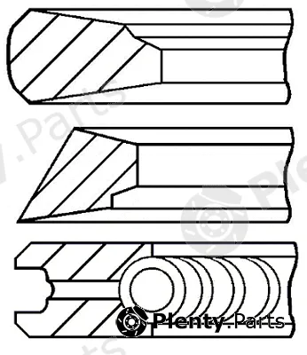 Goetze Engine 08-155600-10 — Piston Ring Kit
