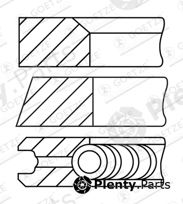 Goetze Engine 08-452907-00 — Piston Ring Kit