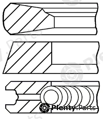 Goetze Engine 08-127900-00 — Piston Ring Kit
