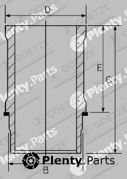 Goetze Engine 15-638390-00DL — Cylinder Sleeve
