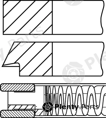 Goetze Engine 08-141300-10 — Piston Ring Kit