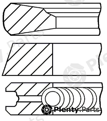 Goetze Engine 08-123900-10 — Piston Ring Kit LKZ-Ring®