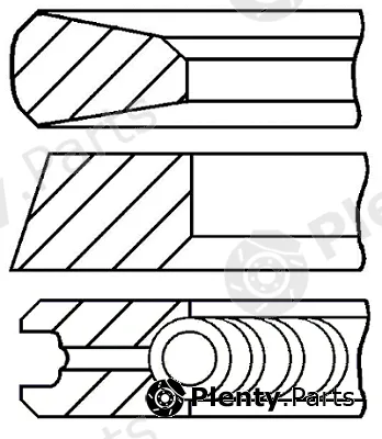 Goetze Engine 08-427400-00 — Piston Ring Kit LKZ-Ring®