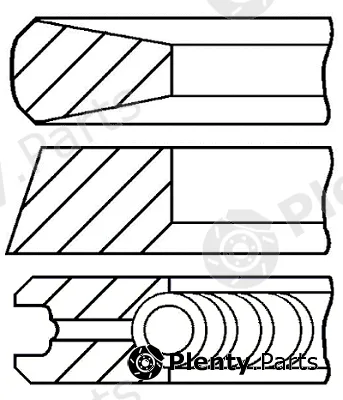 Goetze Engine 08-445400-00 — Piston Ring Kit