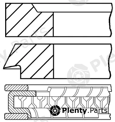 Goetze Engine 08-406300-10 — Piston Ring Kit