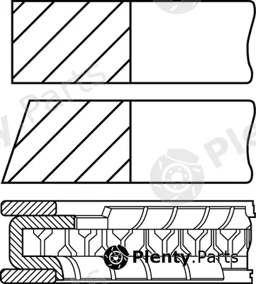 Goetze Engine 08-449500-00 — Piston Ring Kit