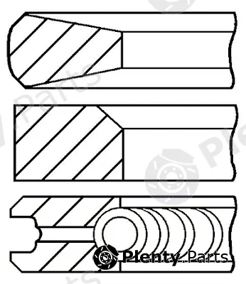 Goetze Engine 08-176400-10 — Piston Ring Kit