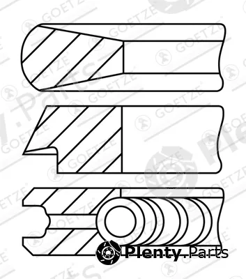 Goetze Engine 08-782300-10 — Piston Ring Kit