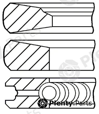 Goetze Engine 08-134900-00 — Piston Ring Kit