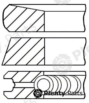 Goetze Engine 08-529400-00DR — Piston Ring Kit