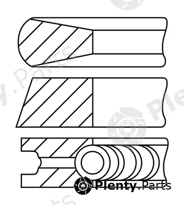 Goetze Engine 08-431900-10 — Piston Ring Kit