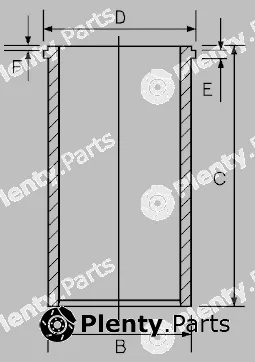 Goetze Engine 14-040130-00 — Cylinder Sleeve