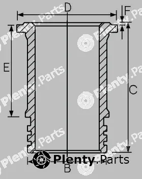Goetze Engine 14-693800-00 — Cylinder Sleeve