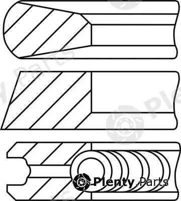 Goetze Engine 08-445300-00 — Piston Ring Kit