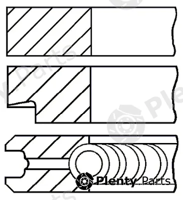 Goetze Engine 08-525700-00 — Piston Ring Kit